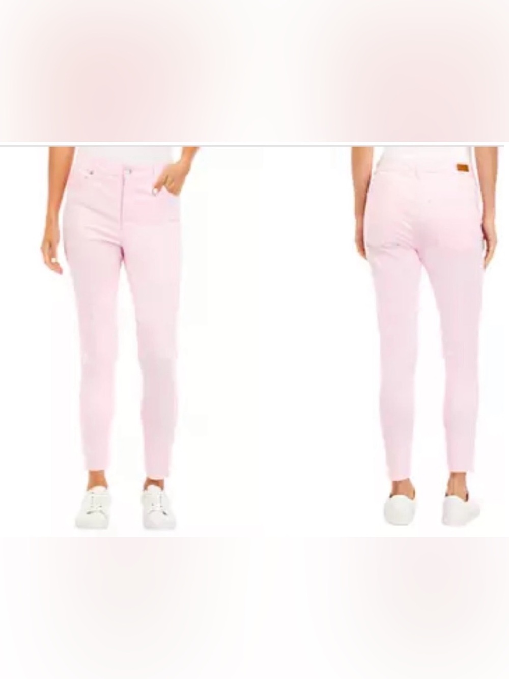 Crown & Ivy Bubblegum Pink High Rise Skinny Colored Ankle Denim Jeans Size 10